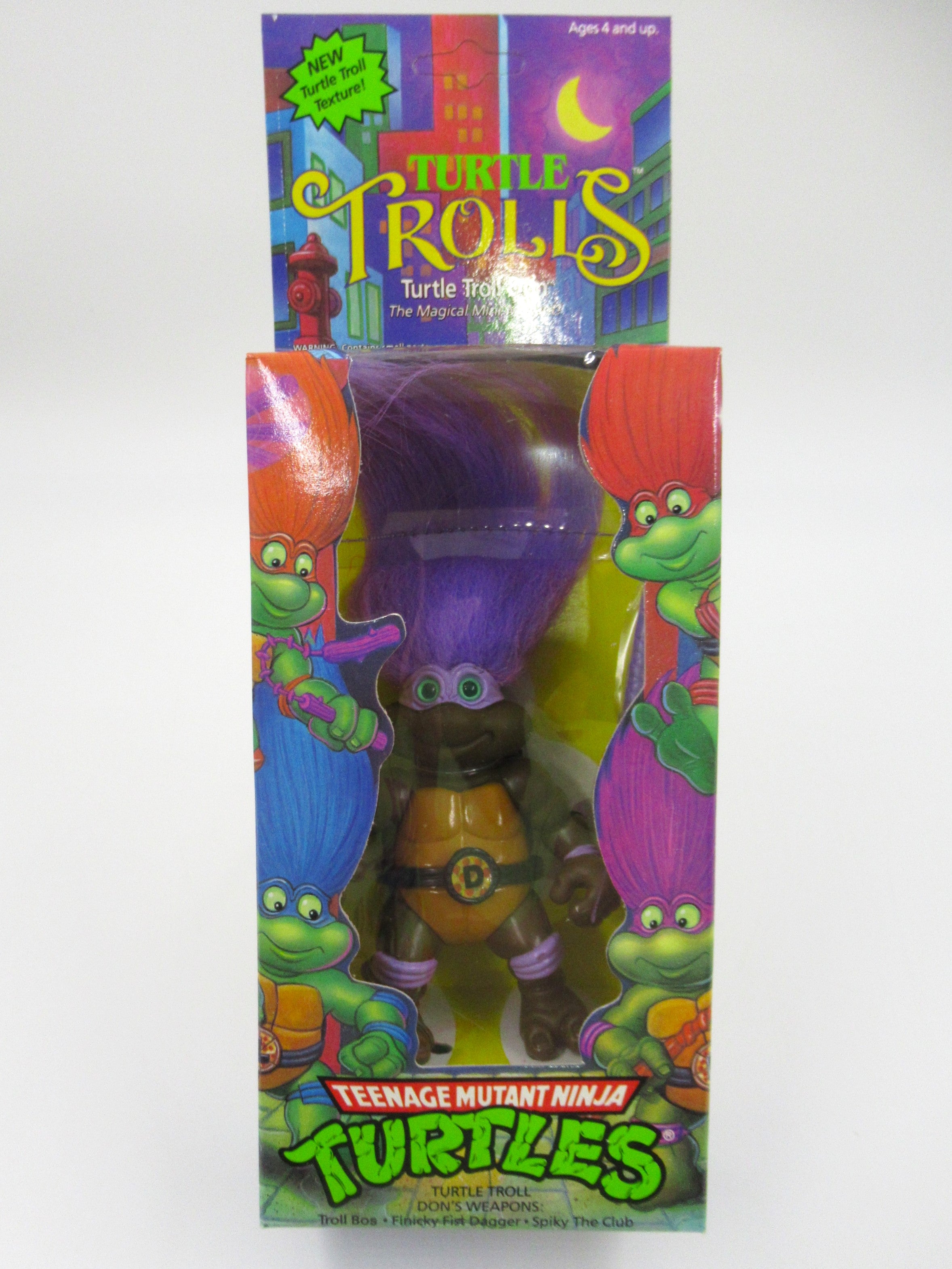 Teenage Mutant Ninja Turtles Turtle Trolls Donatello Figure TMNTs - Playmates (1993)